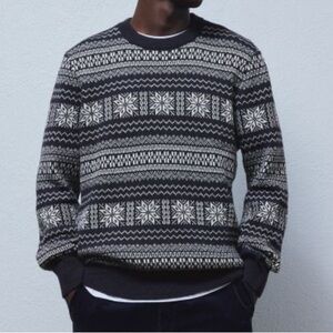H&M Regular Fit Jacquard-knit jumper Size S